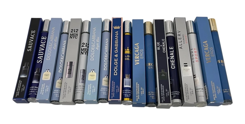 Micro Perfume Lote de 3 HOMBRE 35ml Eau De Toilette, Calidad Tamaño Viaje Spray. Foto 1 de 1