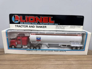 Lionel 6-12777 O Gauge Red Truck Chevron Tractor & White Tanker NEW IN BOX - Picture 1 of 4