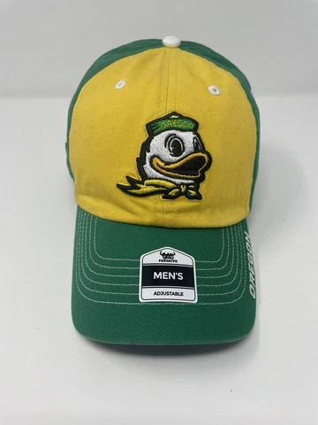 Oregon Ducks Adjustable Mascot Hat Cap Fan Favorite Mens Yellow Green NCAA 🦆 Cover