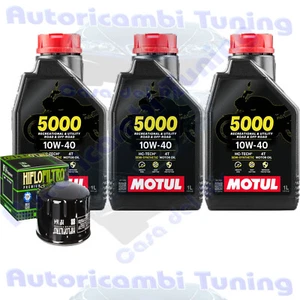 Kit De Cambio De Aceite Motul 5000 10W40 + Filtro Para Kymco AK 550 2017 - Imagen 1 de 6