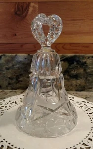 7680 CREAZIONE PREZZO CAMPANA CRISTALLO PIOMBO 24% CON CUORI SMERIGLIATI IN SCATOLA ORIGINALE - Foto 1 di 11
