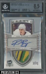 2005-06 UD The Cup Hockey Rene Bourque RPA RC Patch /199 BGS 8.5 w/ 10 AUTO