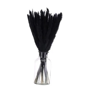 30PCS Pampas Grass Decor, 17 Inch Fake Pampas Dried Flowers Arrangement Black - Picture 1 of 7