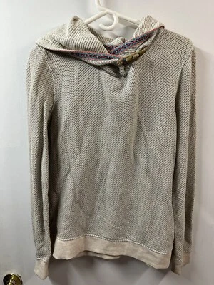 Sudadera con Capucha Estilo Playa Roxy Azteca Para Mujer Grande Gris Tejida Foto 1 de 4