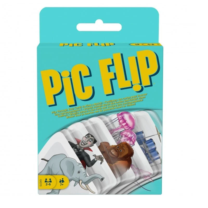 Mattel Pic Flip Card Game 7+ - GKD70 - Image 1 of 1