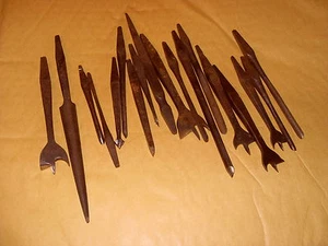 Vintage Zahnspange Bits (Sorby/Marples usw.) - 18 Bits verschiedene Hersteller/Größen - Bild 1 von 1