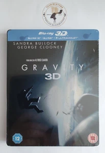 Gravity 3D/2D Limited Edition Bluray Steelbook REGION B *PLEASE SEE DESCRIPTION* - Picture 1 of 23