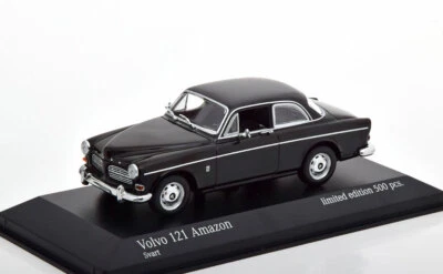 VOLVO 121 AMAZON SVART NERO 1966 MINICHAMPS 943171003 1/43 500 PEZZI METALLO - Immagine 1 di 4