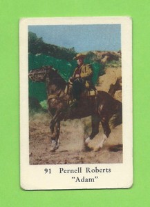 1962 Dutch Gum Card (1-200) #91 Pernell Roberts