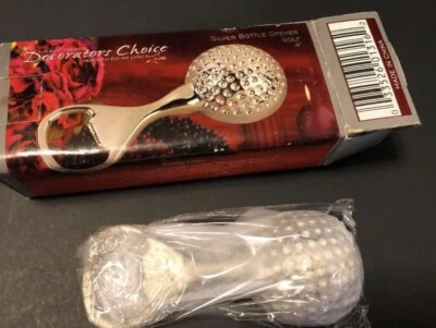 Nuevo en caja Davco Decorators Choice abridor de botellas de pelota de golf plateado de colección todavía envuelto Foto 1 de 4