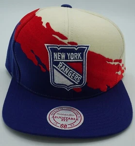 NFL New York Rangers Mitchell and Ness Paintbrush Snapback Cap Hat M&N NEW - Picture 1 of 3