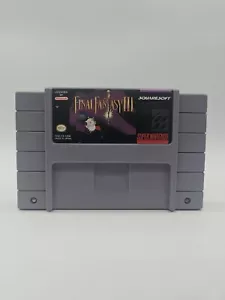 Final Fantasy III 3 (Super Nintendo SNES) tested, authentic - Picture 1 of 4