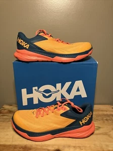 Hoka One One Zinal Womens Trail Running Shoes 1119400 RYCM Orange/blue Size 9.5 - Picture 1 of 9