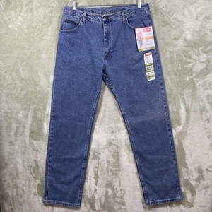 Wrangler Five Star Premium QualityJeans Mens 38x32 Blue Denim Regular Fit Flex - Picture 1 of 13