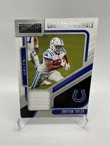 2021 Panini Playbook Jonathan Taylor Game Day Jersey Materials #GDM-JTA Colts - Picture 1 of 2