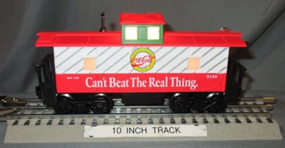 K-Line 6158 Coca-Cola Coke Illuminated Caboose O/027 ga wks w/ Lionel 1992 - Image 1 of 4