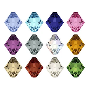 Superior PRIMERO 6328 Doppelbein oben gebohrte Kristalle Anhänger * viele Farben - Bild 1 von 30