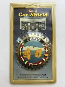 Insignia reyes escudo coche Italia Italia Capri Faraglioni y banderas de países europeos - Imagen 1 de 3