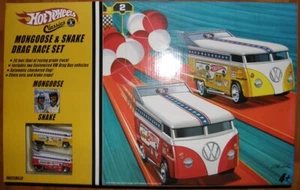 2005, Hot Wheels,Classics,Mongoose & Snake Drag Race Set,VW Drag Bus,SEALED BOX - Picture 1 of 7