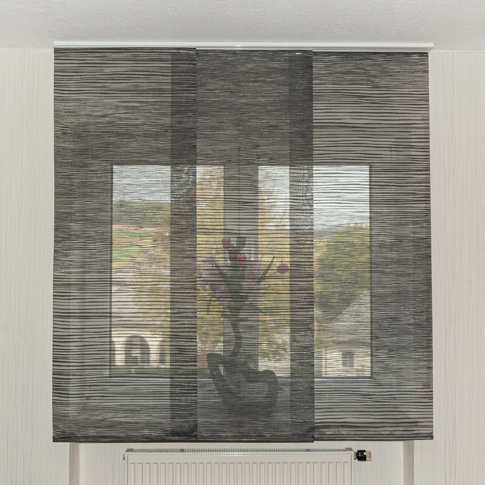 3er Set Schiebegardine Flächenvorhang inklusive Zubehör Sabrina III - Bild 1 von 1