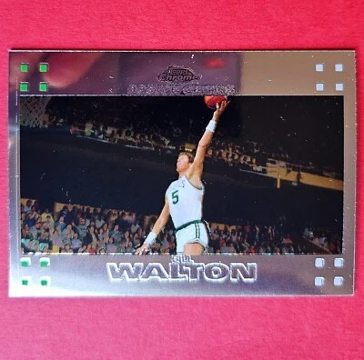 2008 Topps Chrome Bill Walton Basketball Card Variation BOSTON CELTICS  - Image 1 of 3