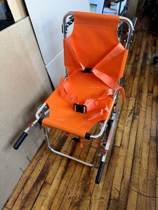LINE2design EMS Emergency Evacuation Stair Chair 4 Wheel Model 70005-O Orange - Picture 1 of 12