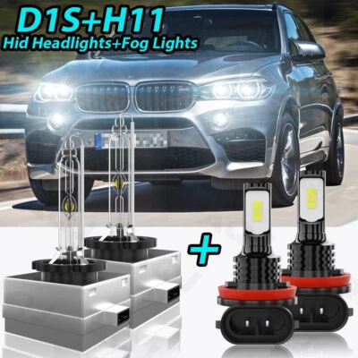 Para BMW X6 2008-2012 2013 2014 LED HID faros bombillas haz alto/bajo + luz antiniebla Foto 1 de 4