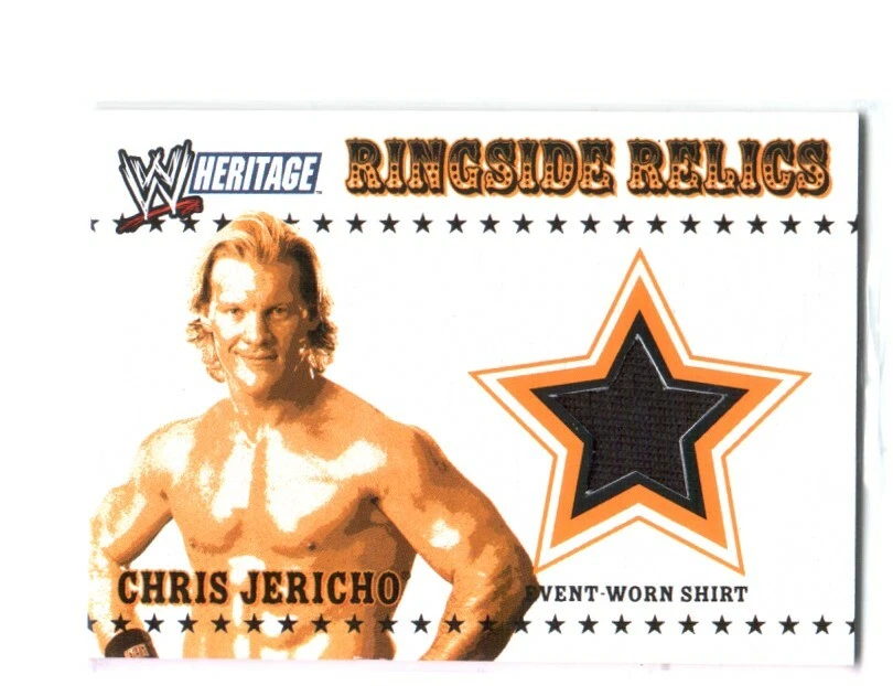WWE Chris Jericho 2005 Topps Heritage Event Worn Shirt Ringside Relic Card - Image 1 of 1