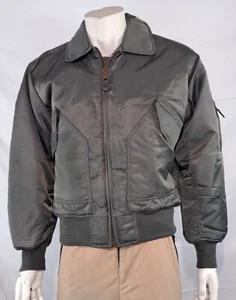 Highlander MA2 Bomber Jacket Plain Collar Padded GunMetal Grey - Picture 1 of 5