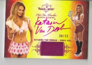 2011 Benchwarmer Hot for Teacher Hall Pass Katarina Van Derham Autograph 8/25 - Picture 1 of 1