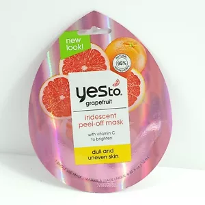 Yes To Grapefruit Iridescent Peel-Off Brightening Glow Skin Mask Vitamin C - Picture 1 of 4
