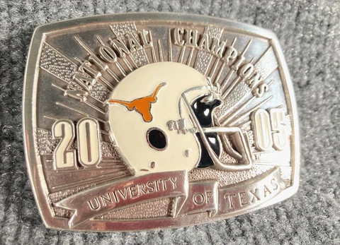 2005 Texas Longhorns Football National Champions Belt Buckle University Of Texas Cover