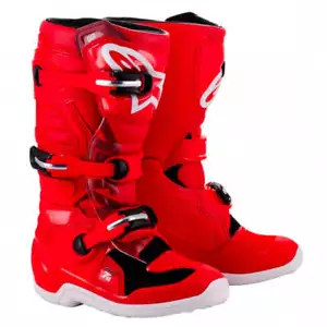 Alpinestars Tech 7s YOUTH Motocross Boots Red - Picture 1 of 8