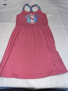 Hurley Tropical Braided Racer  Back Pink  and Blue Dress Size L (14-16) - Picture 1 of 6
