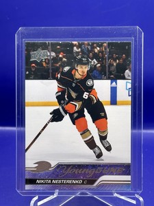2023-24 Upper Deck Series 1 #230 Nikita Nesterenko Young Guns RC Anaheim Ducks