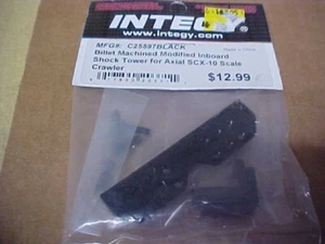 TEAM INTEGY T25597BLACK = BILLET MACHINED MOD. INBOARD SHOCK TOWER: AXIAL SCX - Picture 1 of 2