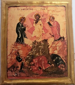 La Trasfigurazione di Gesù Cristo Metamorfosi Icona Ortodossa Orientale - Foto 1 di 6