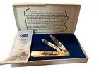 Vintage 96 Case XX 5254SS Knife PA Fish &amp; Boat Com. Shad 130 Years 604 Stag