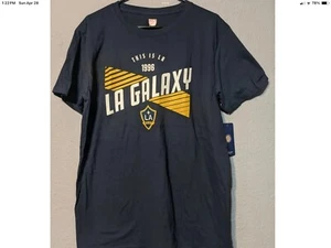 LA Galaxy T-Shirt Mens Large MLS Blue Med Los Angeles Galaxy Soccer NWT T 915 - Picture 1 of 1