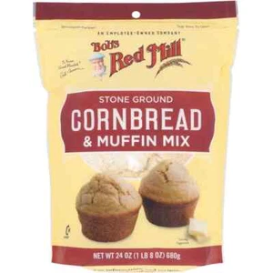 4x Bags Bob's Red Mill Stone Ground CornBread & Muffin Mix 24 oz - Picture 1 of 1