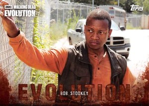 BOB STOOKEY Lawrence Gilliard Jr. Walking Dead Evolution BROWN PARALLEL Base #77
