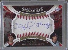 2006 Upper Deck Sweet Spot Update /35 Cole Hamels Jeremy Sowers Rookie Auto RC