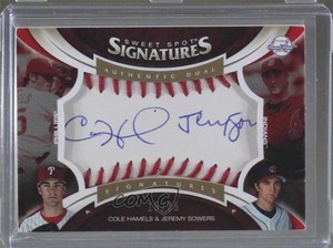 2006 Upper Deck Sweet Spot Update /35 Cole Hamels Jeremy Sowers Rookie Auto RC