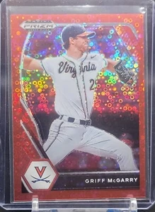 Griff McGarry 2021 Panini Prizm Draft #PDP125 Red Donut Cirlces /99 Virginia - Picture 1 of 2