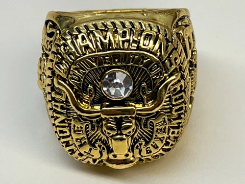 1963 TEXAS COMMEMORATIVE CHAMPIONSHIP RING LONGHORNS SIZE 11 Cover