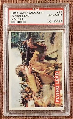 1956 Orange Davy Crockett #10 Ready to Strike Original Collector Card PSA 8 NMMT - Image 1 of 2