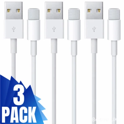 3Pack 3Ft 6Ft For USB Charger Cable For Apple iPhone 11 XR 8 iPad Charging Cord - Image 1 of 4
