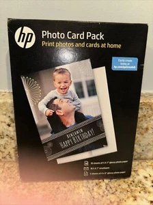 HP: Fotokartenpaket - glänzendes Fotopapier & Umschläge - 5"x7" & 4"x6" - Bild 1 von 3