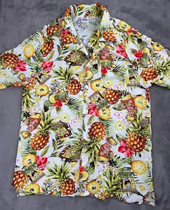 SpongeBob Hawaiian Shirt - Size Large - Pineapples & Tropical Vibes - Picture 1 of 6