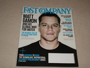 MATT DAMON July August 2011 FAST COMPANY MAGAZINE - Imagen 1 de 3